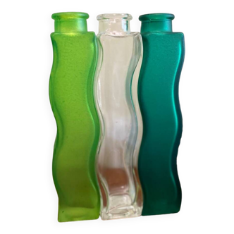 Trio of green wave soliflores