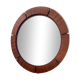 Large round mirror mahogany end 60 diameter 106.7 cm