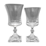 Duo de verre à vin et eau en cristal de Saint Louis