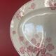 Pink plate made of iron earth