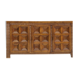 Spanish Brutalist Sideboard solid wood