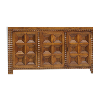 Spanish Brutalist Sideboard solid wood