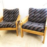 Pair of Scandinavian armchairs, 1970