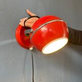 Red space-age eyeball wall lamp
