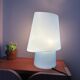 Lampe flore verre opaline Habitat 1990