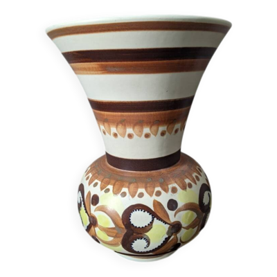 Vase en céramique de Quimper poterie artisanale décoration campagne