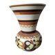 Quimper ceramic vase, handmade pottery, country decoration