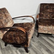Paire de fauteuils de Jindrich Halabala, années 1940