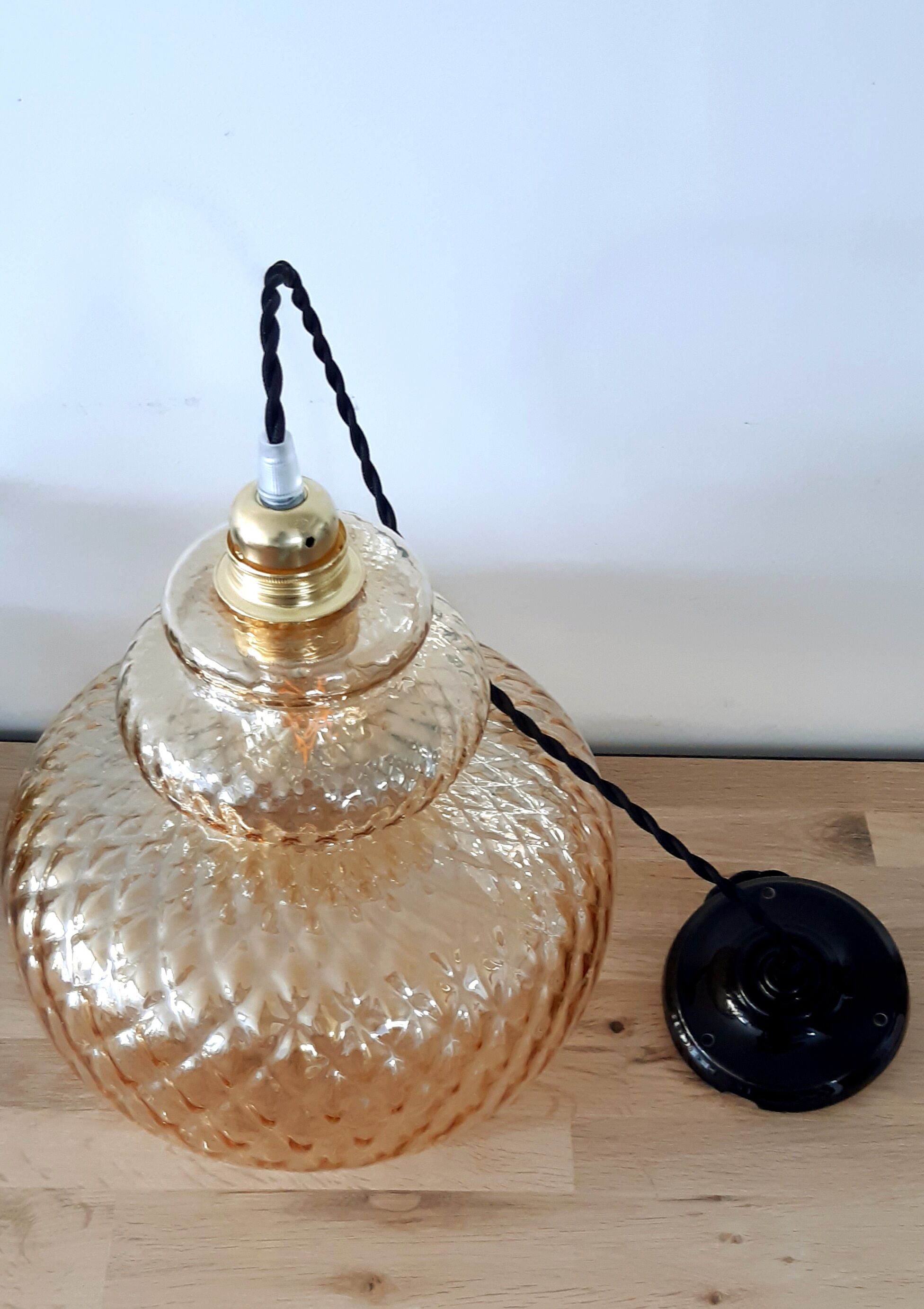 Amber vintage hanging