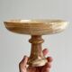 Onyx marbled pedestal bowl