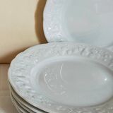 Six vintage Philippe Deshoulières Limoges California porcelain bread plates