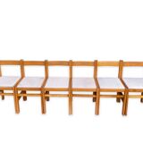 Ensemble de 6 chaises de cuisine italiennes, 1960