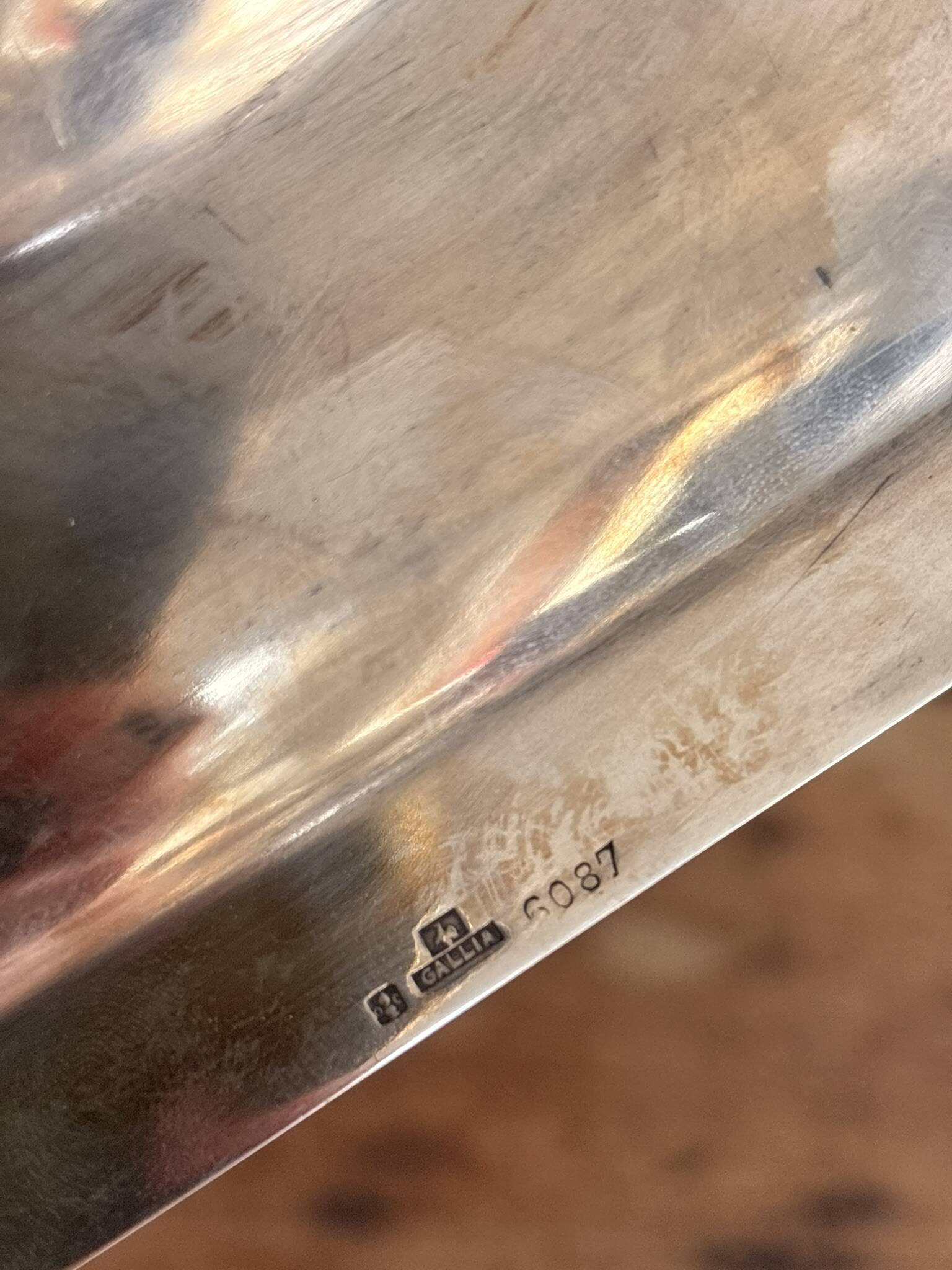 Silver Metal Fruit Bread Basket Christofle Gallia