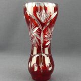 Cut crystal vase from Bohemia