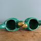 Emerald green chicken salt pots