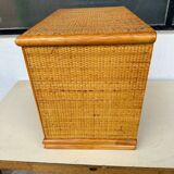 Rattan bedside table