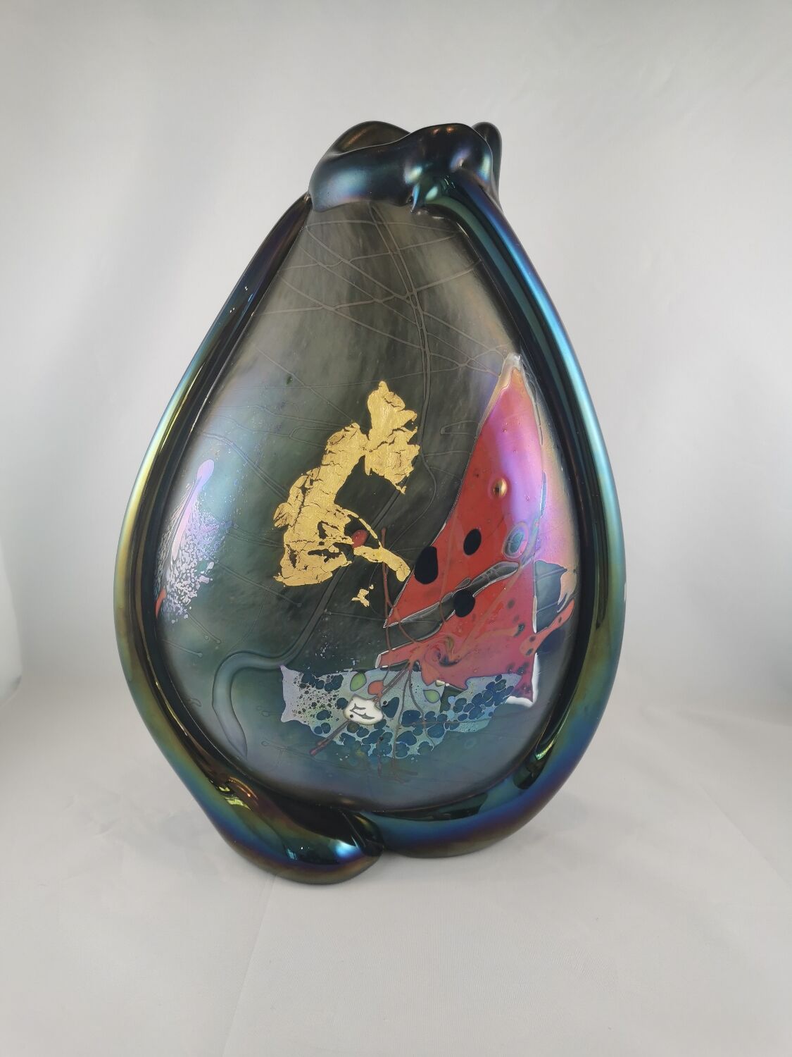 "Cord foot" vase, signed Robert Pierini, 1990s