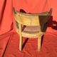 Louis XVI-style wooden desk and canage