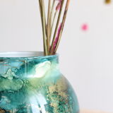 Glass ball vase by Sylvie Montagnon