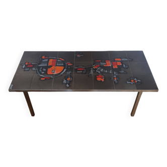 Table basse en céramique signée Adri