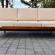 JITONA Sofa Renovated Buckle Fabric, Vintage Czech 1960s