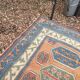 Antique Shirvan carpet, Caucasus 125x190, handmade wool, geometric tribal boho.