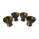 4 coquetiers en cuivre
