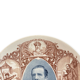 Assiette Historiée Commémorative En Faience De Sarreguemines Paul Déroulède 1870
