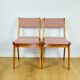 Vintage fuchsia boucle chairs - set of 6