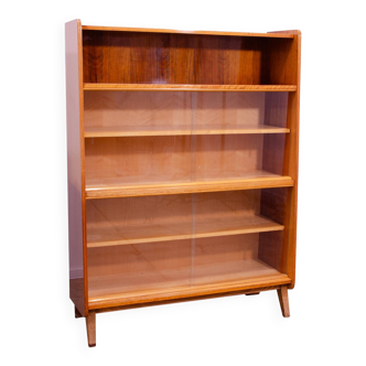 Mid century walnut bookcase by František Jirák, 1960´s, Czechoslovakia