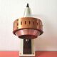 Wall lamp in aluminum and metal orange design 70s