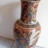 Vase à col taille Palais porcelaine chinoise à cartouches