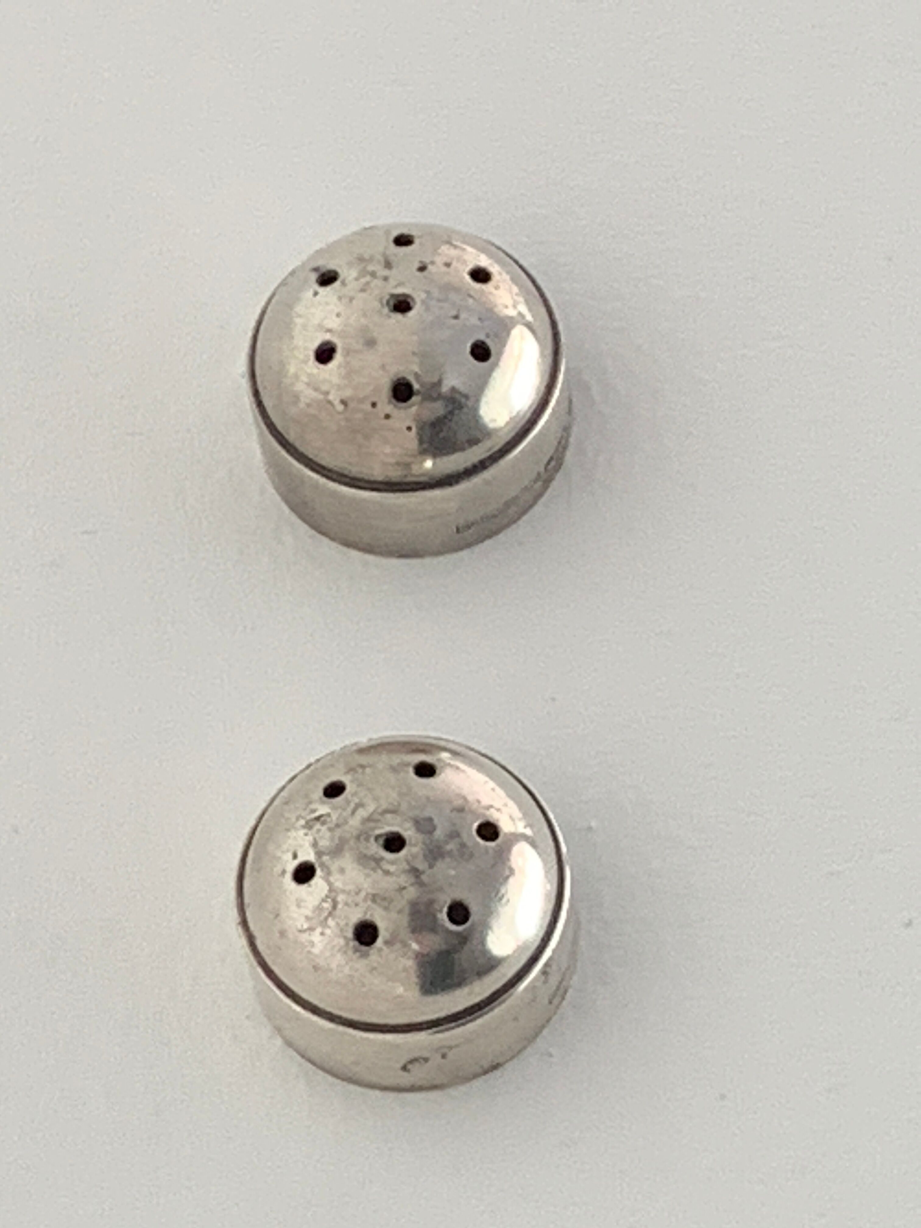 Christofle art deco salt and pepper shaker