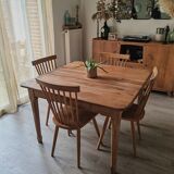 Solid oak farm table