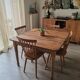 Solid oak farm table