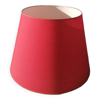 Abat-jour réalisé sur mesure diam 48 cm rouge cerise