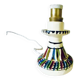 Painted ceramic lamp, 2M fabric cable