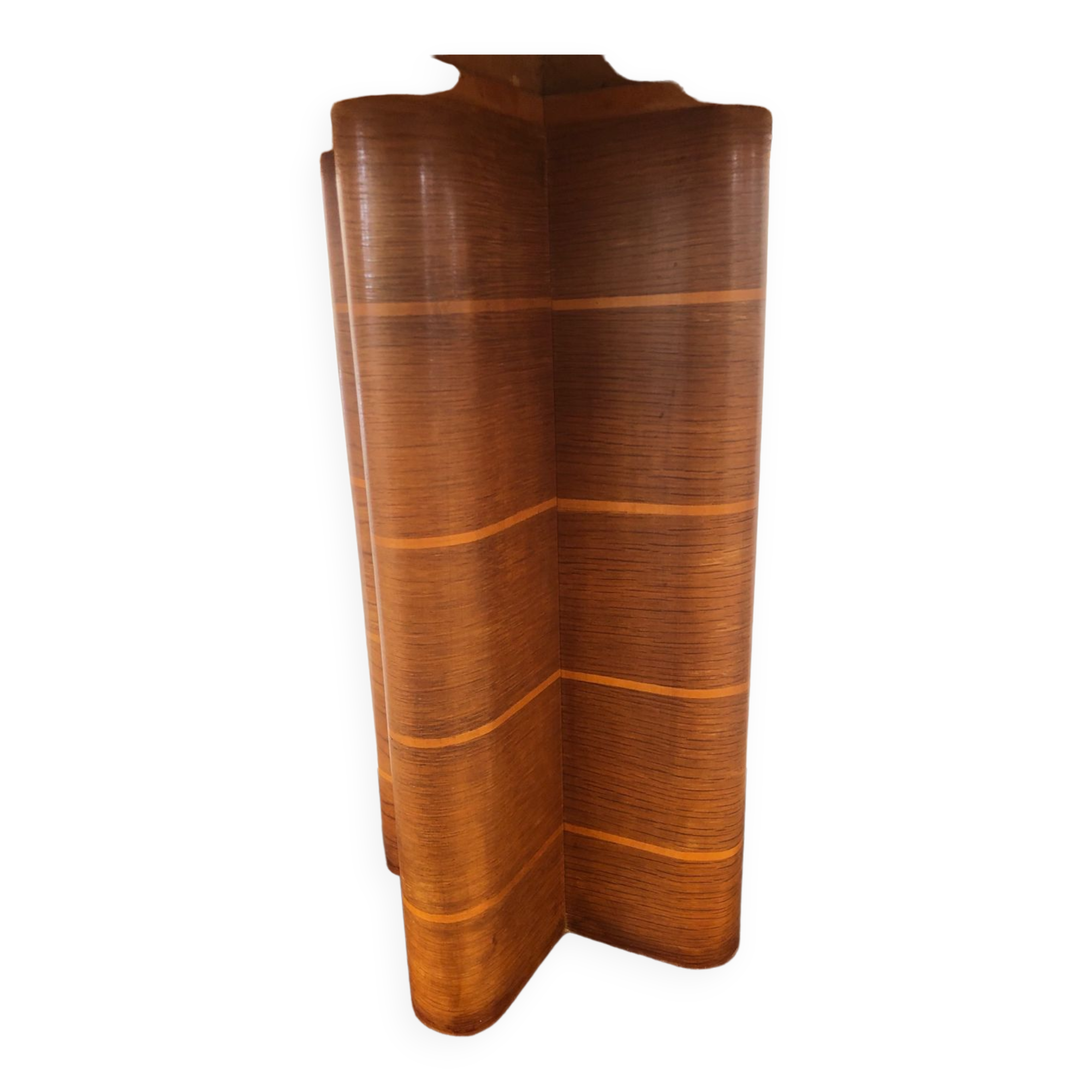 Round art deco veneer side table, France, 1920-1930s