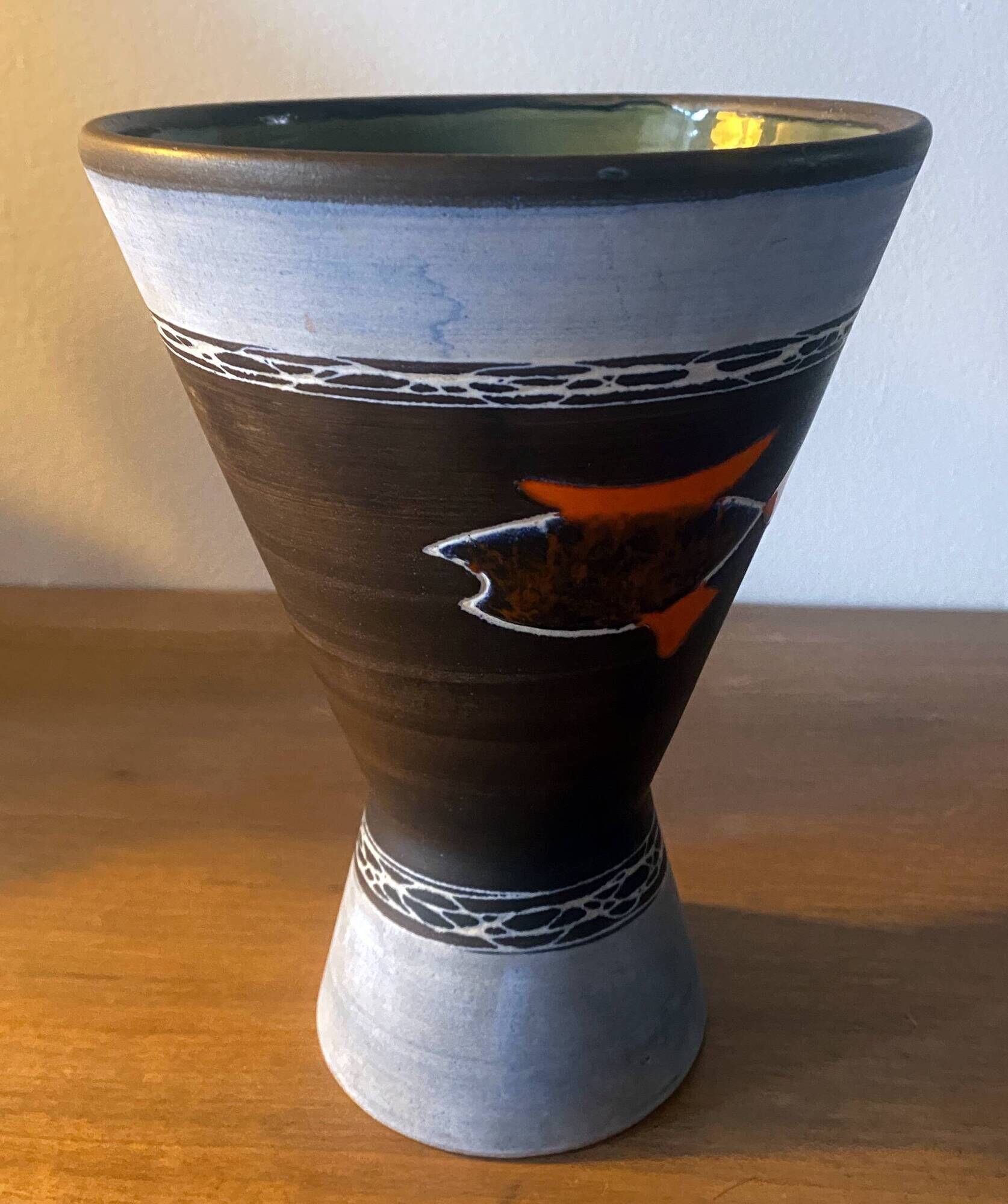 Diabolo vase Auguste Lucchesi dit luc (born in 1913) Vallauris