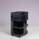 1970s black plastic trolley by Giovanni Pelis for Stile Neolt, Italy