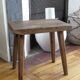 Tabouret bois brutaliste