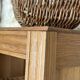 Restored solid oak bonnetière wardrobe