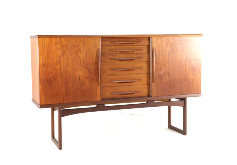 Vamo Sønderborg highboard attr. Arne Vodder | 194 cm  danish design in teak