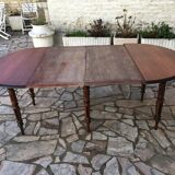 Round table 6 feet with solid mahogany extensions