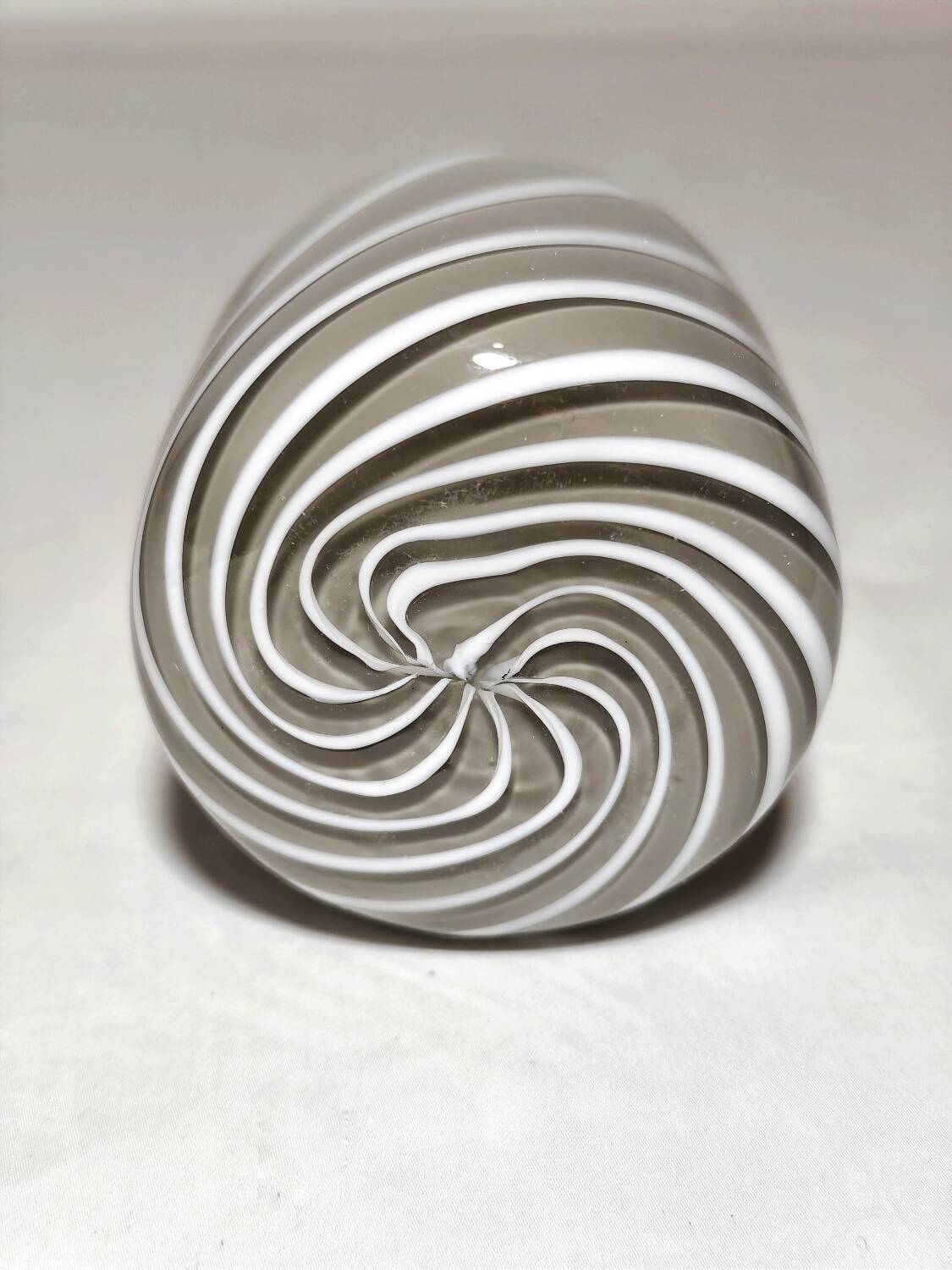 Encendedor de mesa "Tommaso Barbi" de cristal. Italia, 1970s.