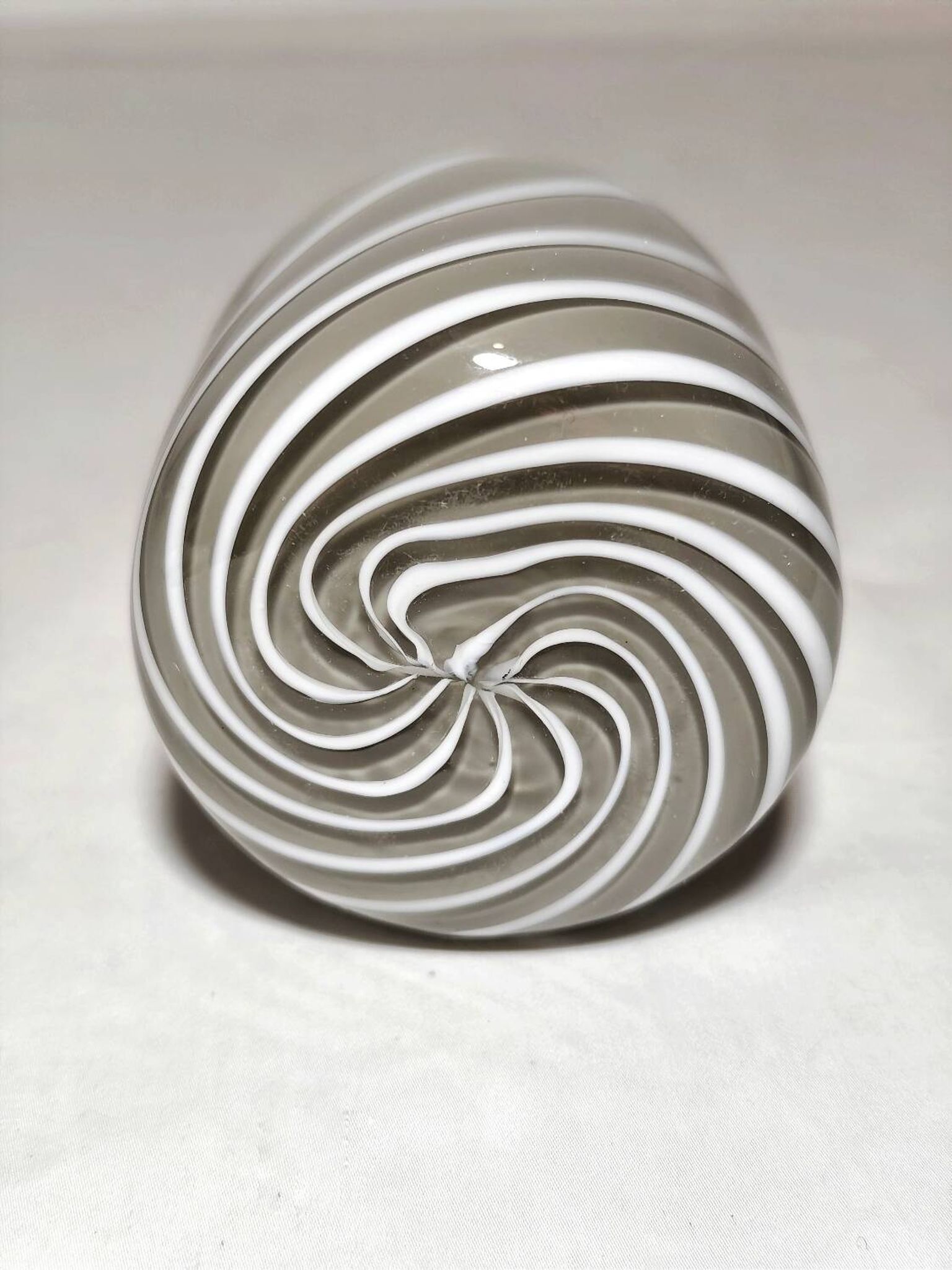 Encendedor de mesa "Tommaso Barbi" de cristal. Italia, 1970s.