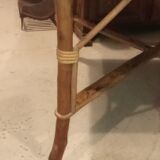 Old bamboo table 70 by 70