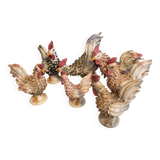 Coqs en porcelaine