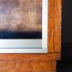 Showcase bookcase, glass and oak 1960