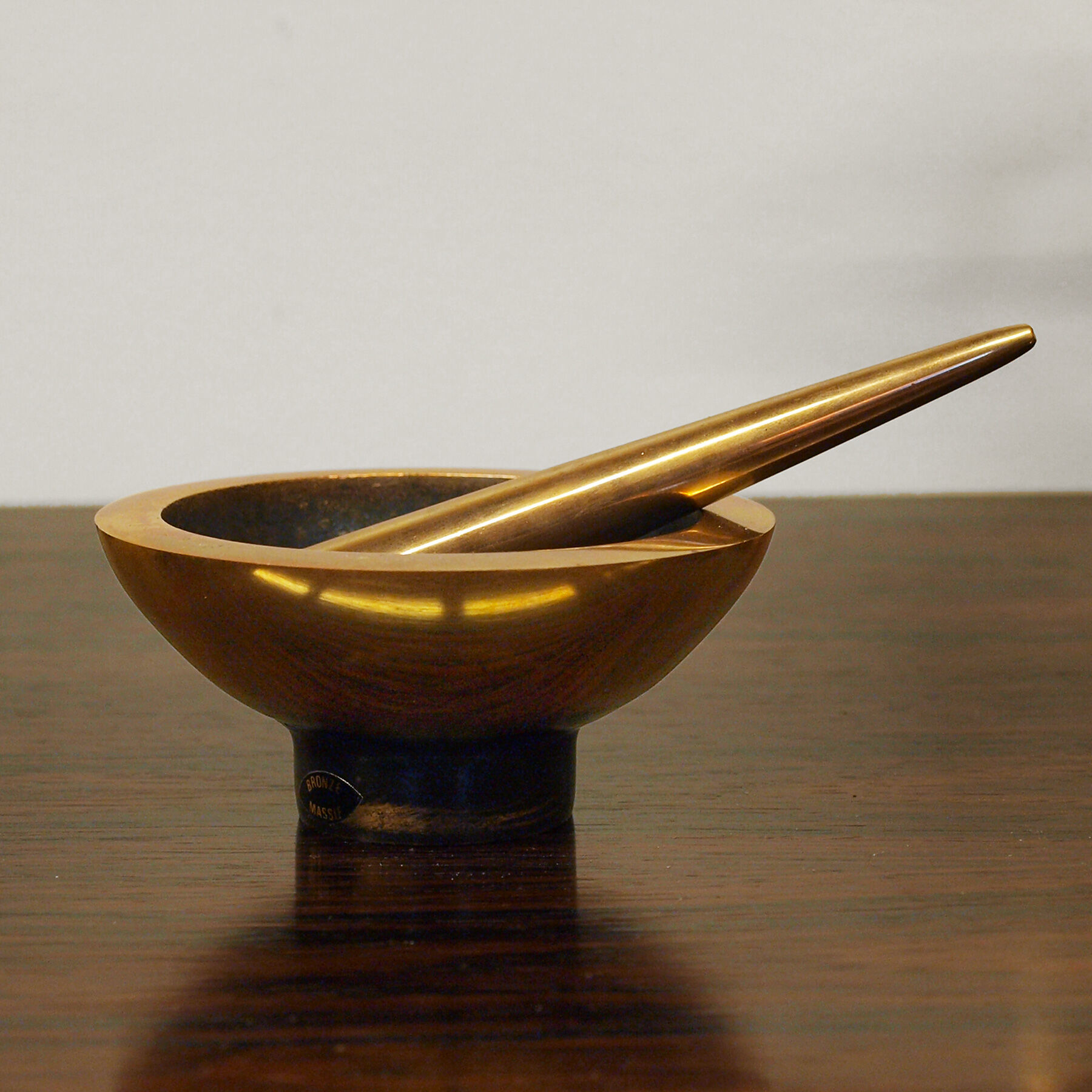 Jacques Lauterbach's bronze pestle ashtray, 1960s